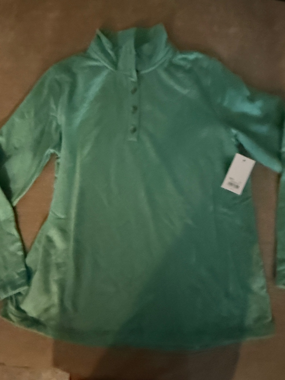 Kohl's Teal Green Long-Sleeve Henley Top